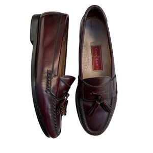 Cole Haan Pinch Tassel Loafers Burgundy Men 9.5